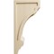 Ekena Millwork 4"W x 5"D x 10"H Diane Recessed Wood Corbel, Rubberwood CORW04X05X10DIRW - alternate 3